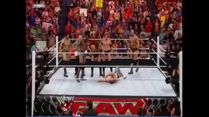 Raw John Cena vs. The Nexus - 6 - on - 1 Handicap Match