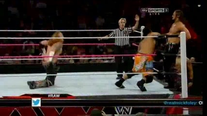 The Usos срещу Heath Slater & Drew Mcintyre / Първична сила 04.11.2013
