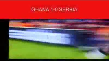2010 Fifa Wc: Ghana Vs Serbia 1 - 0 Gyan Asamoah 