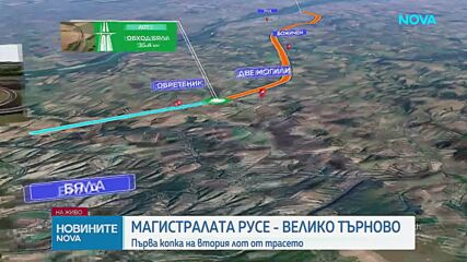 Започва изграждането на още 40 км от магистралата Русе – Велико Търново