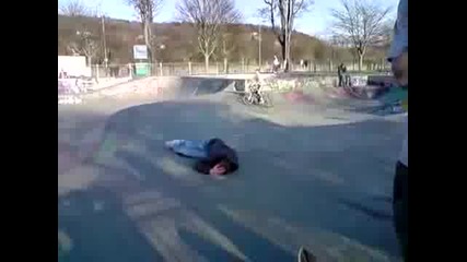 Яко пребиване от скейтборд