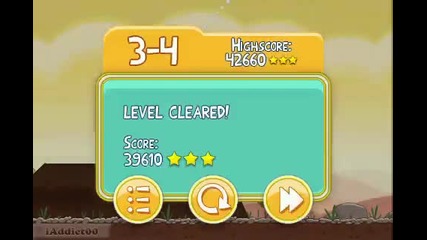 Angry Birds (level 3-4) 3 Stars