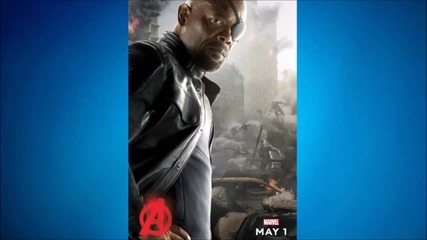 Постер на Ник Фюри от филма Отмъстителите: Ерата на Ултрон (2015)