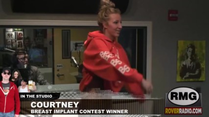 Courtney reveals the boobs she won from Rover