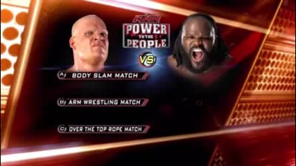 Kane vs Mark Henry (arm Wrestling Match) 6_20_2011
