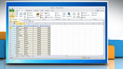 Microsoft® Excel 2010: How to create a Pivot Table or Chart report on Windows® 7?