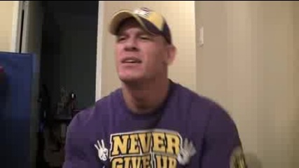 John Cena hangs on set with Fred