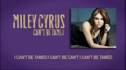 Miley Cyrus Cant Be Tamed - Official Premiere on Myspace Music! 