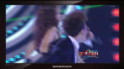 G - D & T.o.p + Park Bom (2ne1) Cut ~ Sbs Gayo Daejun ( 29.12.10) 