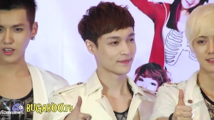 Exo - M 130329 @ Super Joint Concert in Thailand Press Con.