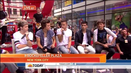 One Direction Interviewed on Today Show