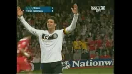 Ballack Vs Wales highest quality english commentary