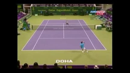 Atp Doha Роджър Федерер - Кристоф Рошу 6 - 1 6 - 2 