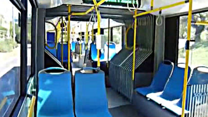 Varna- inside the bus Solaris Urbino 18 no. B 8670 Hx route 14via torchbrowser.com