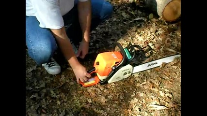 Stihl Ms290 Chainsaw with 20 bar and chain test cut 