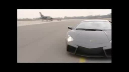 Lamborghini Reventon vs. Tornado plane