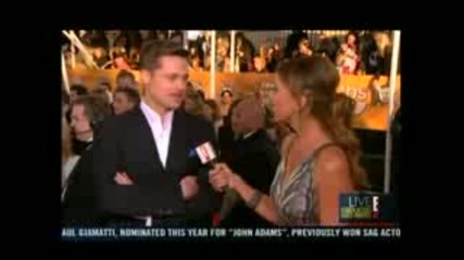 Brad & Angelina Sag Awards 2009 Red Carpet Interview E!