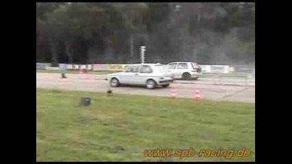 VW Golf IV R32 vs VW Golf I R32 both around 600 hp