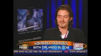 Orlando Bloom Koh interview Showbiztonight