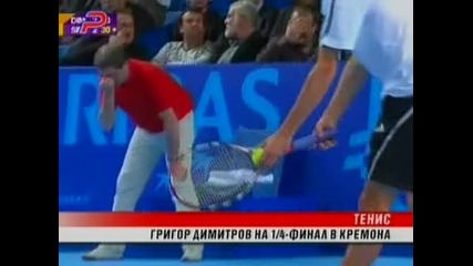Григор Димитров е на четвърт - финал в Кремона