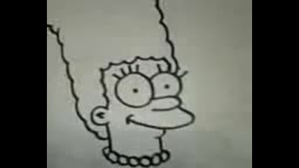 How to drawing Marge Simpson