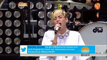 Miley Cyrus - Wrecking Ball - Today Show
