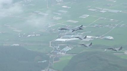 South Korea: Two US bombers soar through the skies following N. Korea missile test