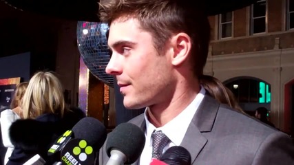 Zac Efron at the _new Year's Eve_ premiere