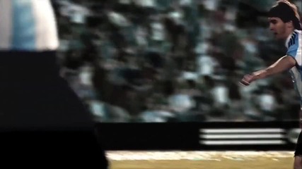 Adidas F50i реклама с Messi и Zidane