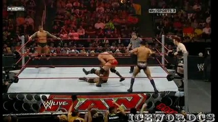 Wwe - Sheamus and Legacy vs. Triple H and Randy Orton [raw 15.03.2010]