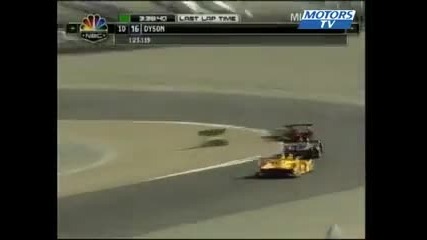 Spectaculaire bataille Pagenaud Kanaan Alms Laguna Seca 2008 