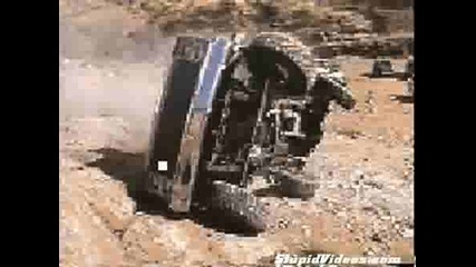 4x4 се разбива по наклона 