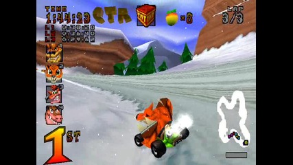 Crash Team Racing - Area Glacier Park - Blizzard Bluff - Red Ctr Token 