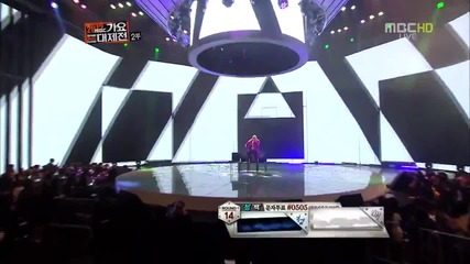 (hd) 2ne1 & Lee Hi - 1,2,3,4 + I Love You ~ Mbc Gayo Daejun (31.12.2012/01.01.2013)