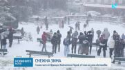 Сняг парализира въздушния, железопътния и автомобилния трафик в Париж и Амстердам