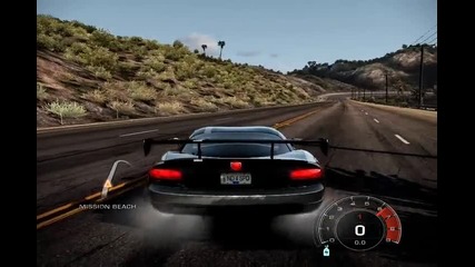 Nfs Hot Pursuit Gameplay with Dodge Viper - [pc]