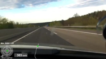 Bmw 135i vs. Porsche 997 Turbo 304 km/h