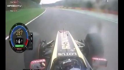 F1 2011 - Bruno Senna - Onboard Lap(wet) - Belgium/spa-francorchamps - Lotus Renault