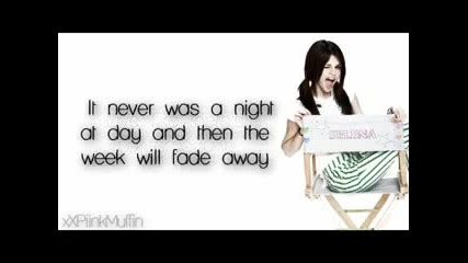 Selena Gomez - Live like theres no tomorrow - Full Song - Lyrics on Screen 
