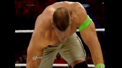 Kane vs John Cena ( Stretcher Match ) за участие в мача сьс стьлби - Wwe Raw - 16/6/14