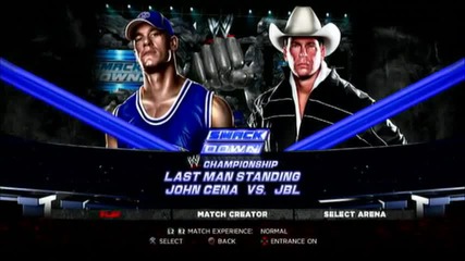 Wwe 13 - John Cena срешто J B L на арена Smack down 2005 на ps3