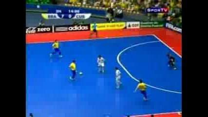 Brazil 9 - 0 Cuba (futsal Fifa World Cup) 2008