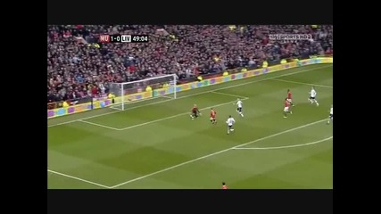 Manchester United 2 - 0 Liverpool Wayne Rooney goal