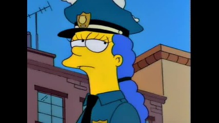 The Simpsons Мардж става Полицай