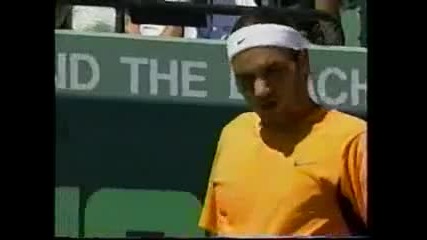 Miami 2002 Federer vs Agassi