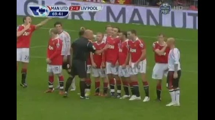 19.09.2010 Манчестър Юнайтед 2 - 2 Ливърпул втори гол на Стивън Джерард 
