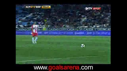 Almeria Vs. Barcelona 0 - 2 Bojan Втори Гол 15.03.2009