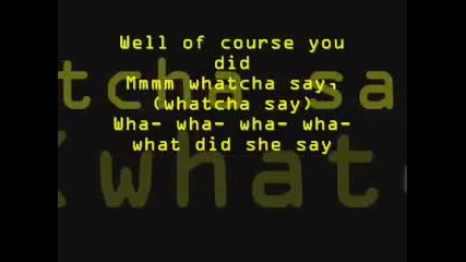 Jason Derulo - Whatcha say(lyrics)