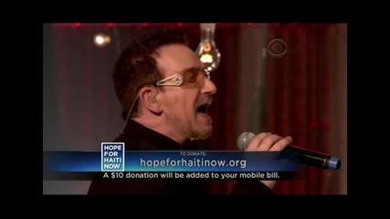 Jay - Z, Rihanna, The Edge, Bono - Stranded( Haiti Mon Amour)+ Stevie Wonder & Julia Roberts speech 