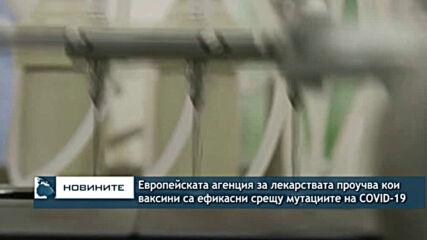 Европейската агенция за лекарствата проучва кои ваксини са ефикасни срещу мутациите на COVID-19